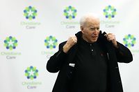 WILMINGTON, DELAWARE - JANUARY 11: President-elect Joe Biden prepares to leave after receiving his second dose of the Pfizer/BioNTech COVID-19 vaccination at ChristianaCare Christiana Hospital on January 11, 2021 in Newark, Delaware. Biden received the second dose of the coronavirus vaccine three weeks after his first dose, received a few days before Christmas.   Alex Wong/Getty Images/AFP
== FOR NEWSPAPERS, INTERNET, TELCOS & TELEVISION USE ONLY ==