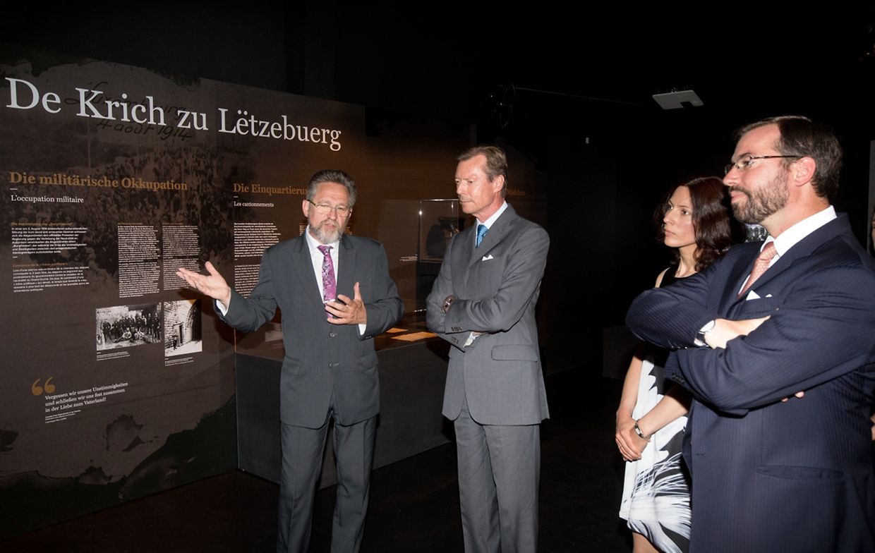 Besuch der Ausstellung "Lëtzebuerg an den Eischte Weltkrich".