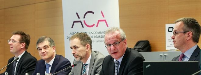 La conférence de présentation des résultats s'est tenue ce mardi matin. Au centre les trois membres du conseil d'administration présents: Claude Marx, Pit Hentgen et Marc Lauer.