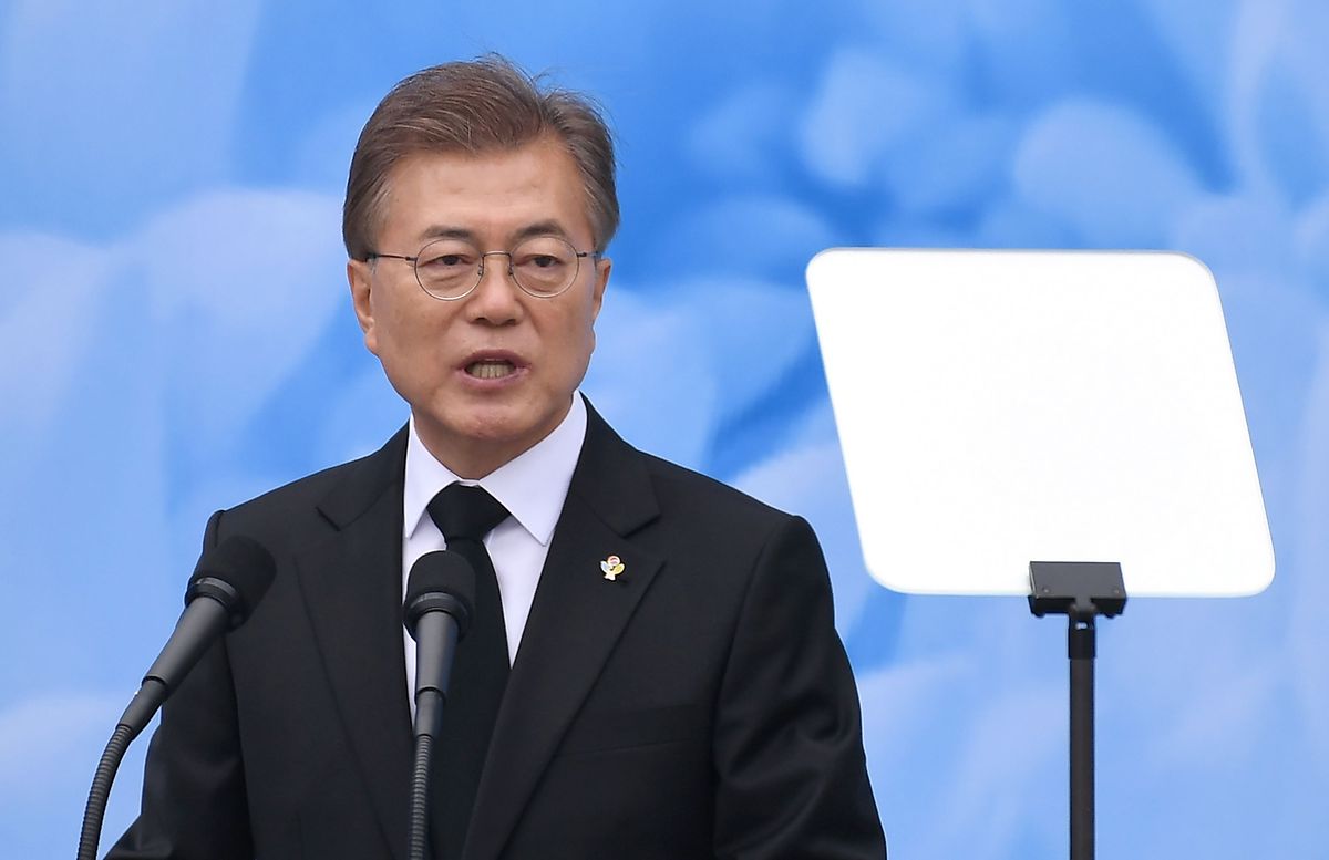 Südkoreas Präsident Moon Jae-In nennt Nordkorea nach dem Fall Warmbier ein "irrationales Regime". 