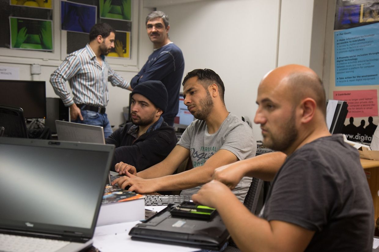 L'atelier de recyclage d'ordinateurs