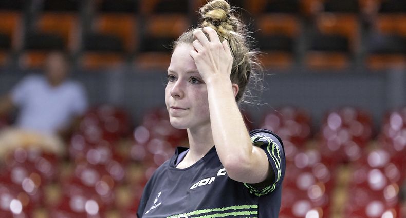 Tessy Gonderinger / Europameisterschaft Muenchen, Tischtennis, Frauen Einzel / 16.08.2022 / Muenchen / Foto: Christian Kemp