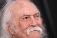(FILES) In this file photo taken on January 26, 2020 US singer-songwriter David Crosby arrives for the 62nd Annual Grammy Awards  in Los Angeles. - Folk-rock pioneer David Crosby dies on January 19, 2023, at 81, according to US media (Photo by VALERIE MACON / AFP)