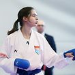 FLAM Karate national e Karate-Meisterschaften im Kumite in der nationalem  Kampfsporthalle in Strassen am 24.11.2019 Jenny WARLING (blau)