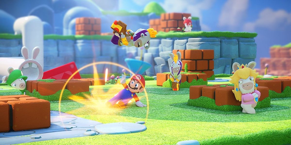 Die Rechnung geht auf: Wenn die verrückten Hasen an Marios Seite kämpfen, bleibt kein Auge trocken.