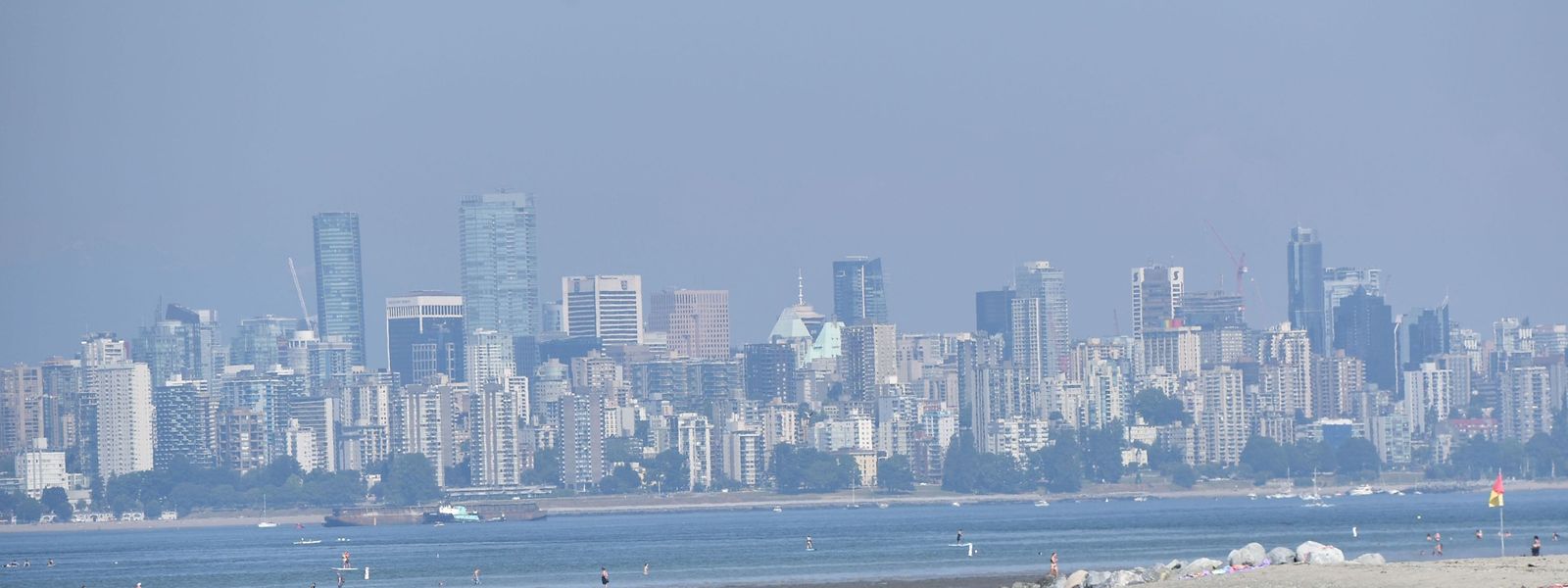Die Stadt Vancouver in British Columbia unter der Hitzeglocke.