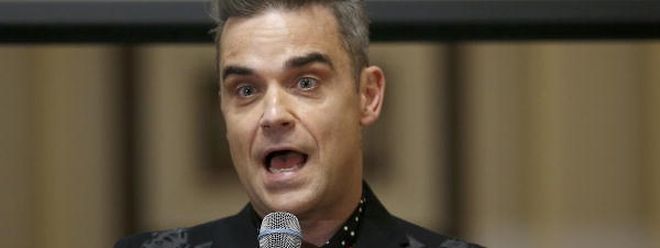 Robbie Williams stellte in London seine Tour vor.