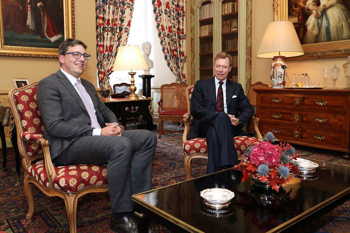 Sven Clement (Piraten) am Montagmorgen beim Großherzog.