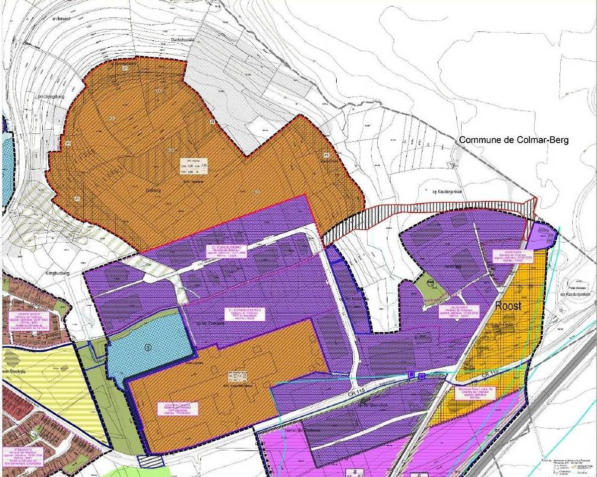Le data center sera créé dans la parcelle brune en haut de ce plan.