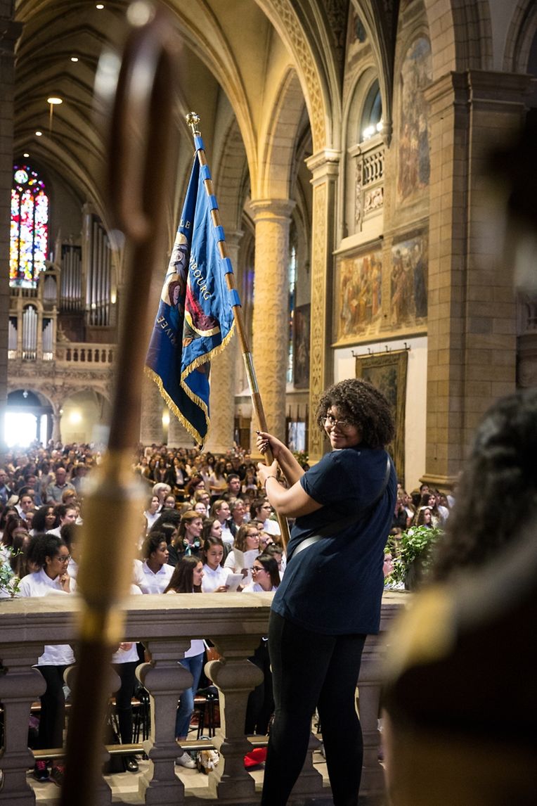 Messe für die Schule der Schwestern der christlichen Lehre St.Anne in Ettelbrück. 