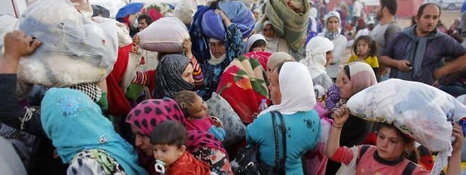 Mehr ale einmal mussten die Menschen in Syrien wegen möglicher Angriffe flüchten.