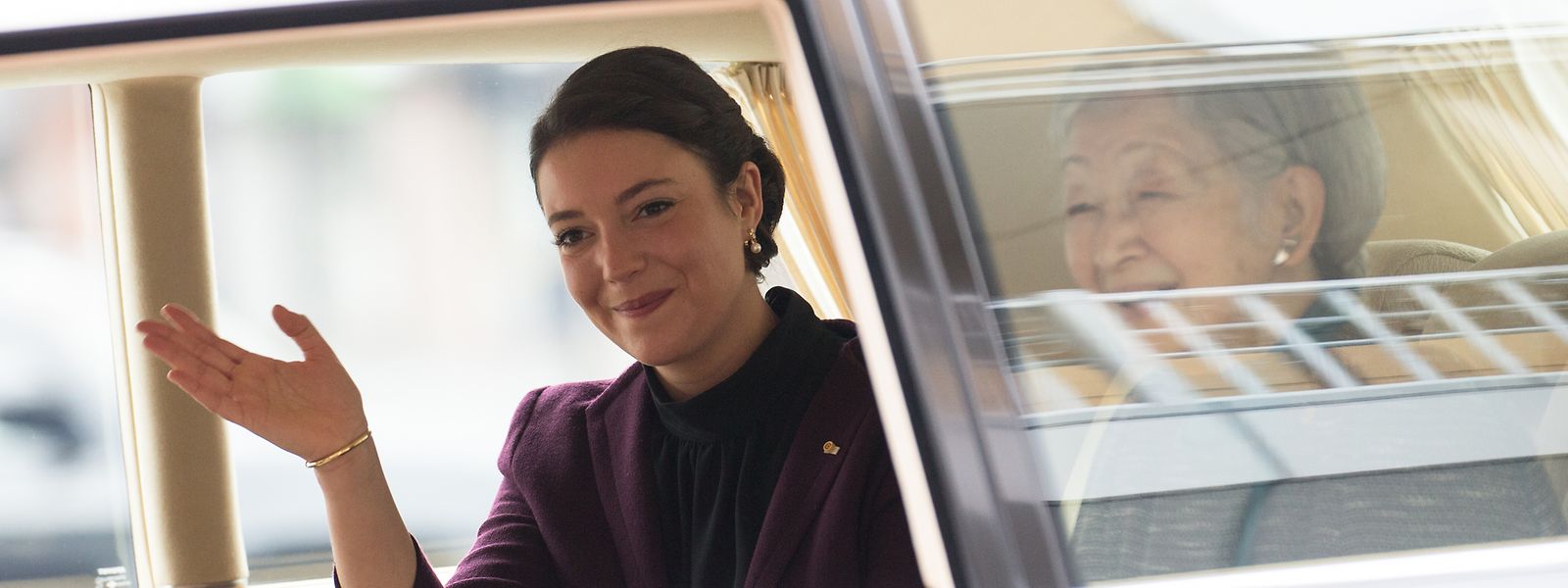 Prinzessin Alexandra - hier neben der emeritierten japanischen Kaiserin Michiko - vertrat 2017 ihre Mutter, Großherzogin Maria Teresa, beim Staatsbesuch in Japan.