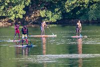 Viel Spaß an Land und zu Wasser hatten die Teilnehmer der Nuit du Sport am Stausee. 