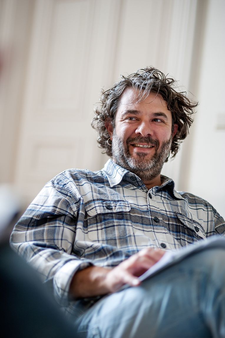 Am Set vom  Kurzfilm "Roude Léiw".