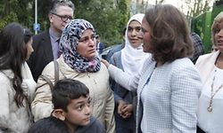 In Weilerbach begr��te Integrationsministerin Corinne Cahen die Familien.