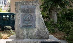 Gedenktafel Jean l'Aveugle,Johann der Blinde. Foto:Gerry Huberty