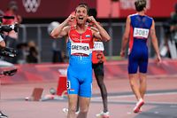 Charles Grethen / 1500m Herren Halbfinale, Leichtathletik, Olympia, The New National Stadium / 05.08.2021 / Olympische Spiele 2020 / Tokio 2020 / Foto: Yann Hellers