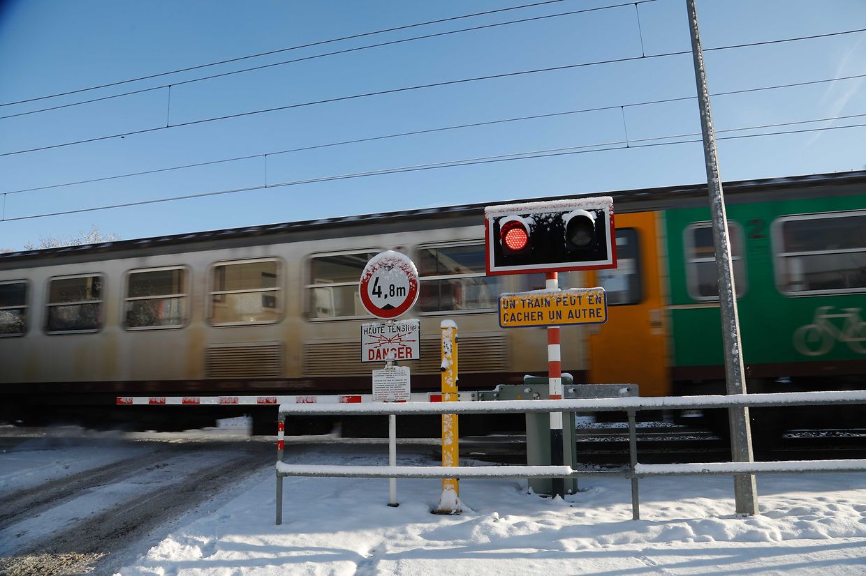 Illustration, Schnee, Zug, Schienen  Foto: Anouk Antony/Luxemburger Wort