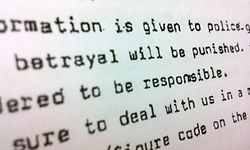 Erpresserbrief: Betrayal will be punished. The heads are considered to be responsible.