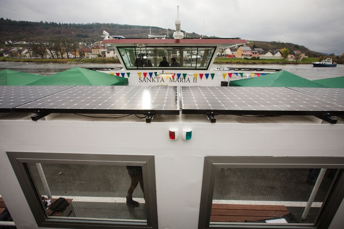 Schiffstaufe der neuen Elektro-Fähre “Sankta Maria II“.