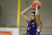 Jordan Hicks (Esch #4) / Basketball, Luxemburg,Total League Maenner, Saison 2020-2021, Qualifikation / 15.05.2021 /Musel Pikes - Basket Esch / Centre sportif Jeannot Bonifas, Stadtbredimus /Foto: Ben Majerus