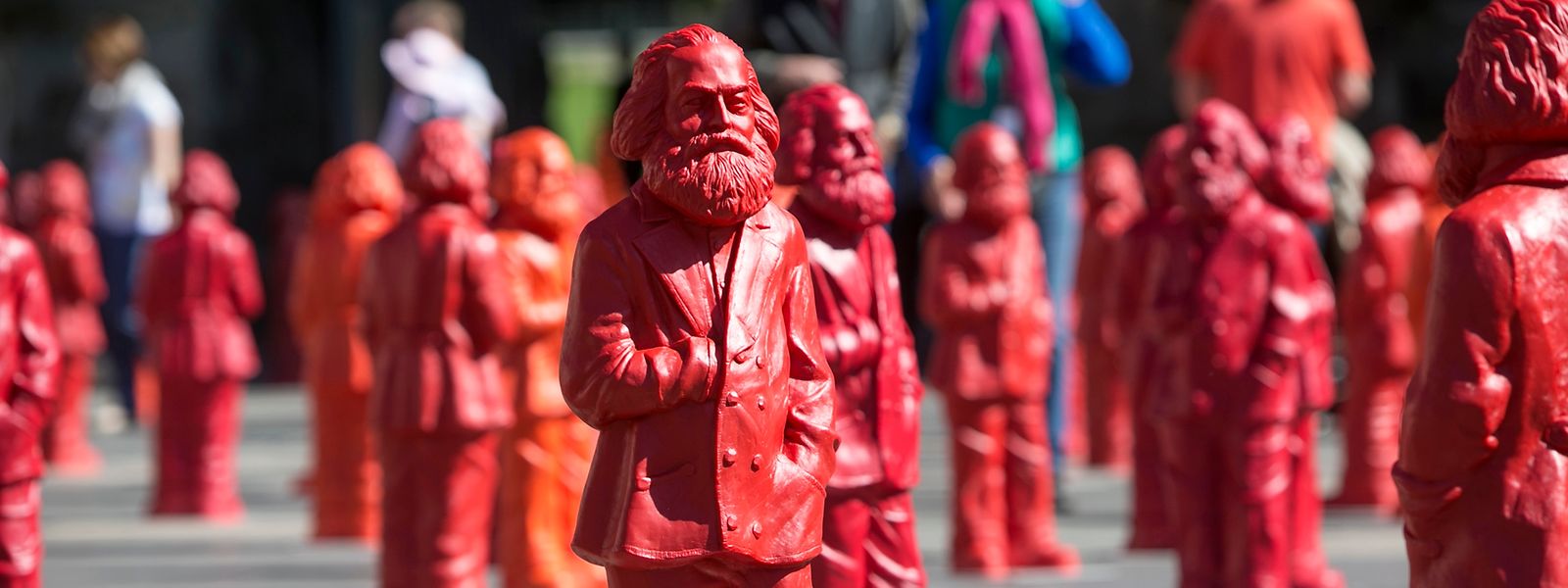 Marx-Figuren in Trier.