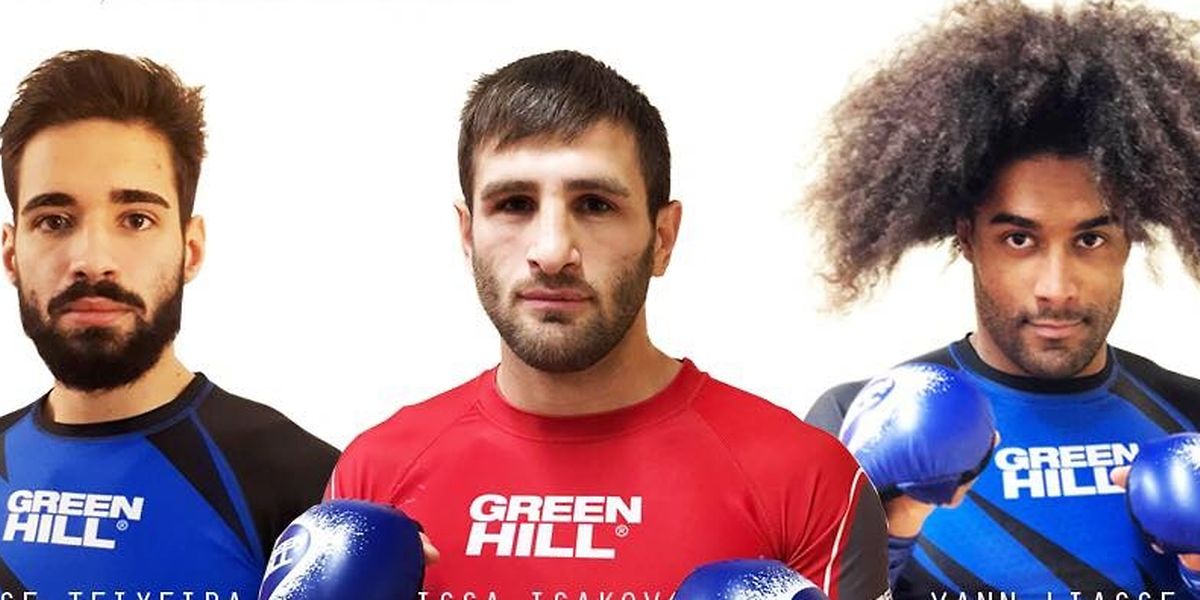 José Teixeira et Yann Liasse (en bleu) défendront les couleurs luxembourgeoises. Issa Isakov, leur partenaire d'entraînement, représentera la Belgique.