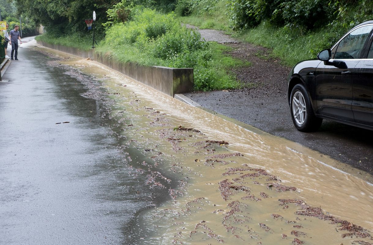 Auch in der Hauptstadt gab es Überschwemmungen, wie hier im Reckenthal.