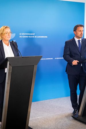 Briefing Bettel + Lenert Corona - Foto : Pierre Matgé/Luxemburger Wort