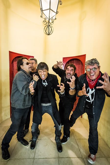 Lisboa, PORTUGAL: Xutos e Pontapes promo photos at Campo Pequeno in Lisboa, Wednesday, Oct. 17, 2012.