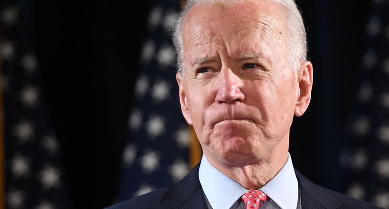 (FILES) In this file photo taken on March 12, 2020 former US Vice President and Democratic presidential hopeful Joe Biden speaks about COVID-19, known as the Coronavirus, during a press event in Wilmington, Delaware. - Barack Obama celebrated the kickoff of his "historic" White House challenge before thousands of ecstatic supporters. Hillary Clinton also marked her "milestone," as the first woman nominee of a major US party, to thunderous applause. And what of Joe Biden? The resurgent Democrat has been denied the climactic rollout that his predecessors enjoyed. (Photo by SAUL LOEB / AFP)