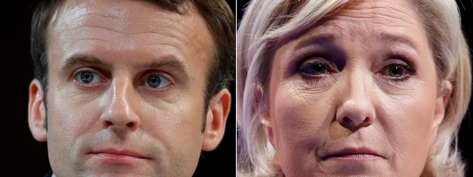 Emmanuel Macron und Marine Le Pen stehen in der Stichwahl - die mit einiger Sicherheit an Macron gehen wird.