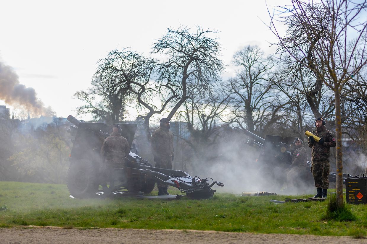 Prinz François wurde am Montag mit 21 Salutschüssen von der Armee begrüßt. 