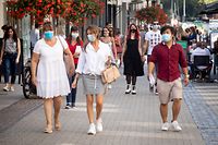 Lokales,Maskenpflicht Corona Grand-Rue,Luxemburg.Covid19. Foto: Gerry Huberty/Luxemburger Wort