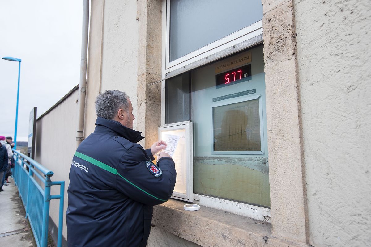 Das Wasser in Remich steigt.
