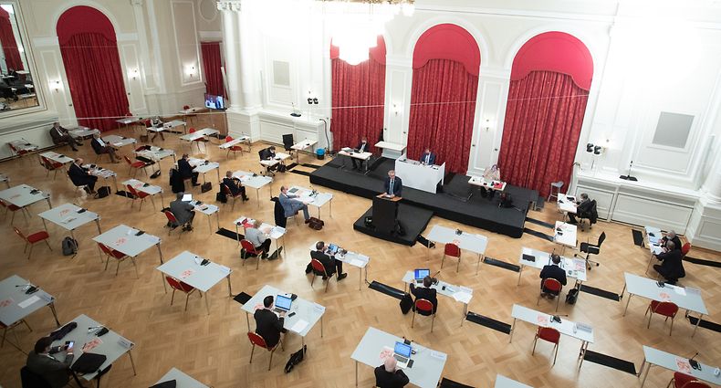 Politik, Chambre des Députés - Débat Budget, Pierre Gramegna. Foto: Chris Karaba/Luxemburger Wort