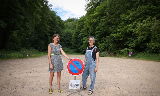 Neckel Scholtus (left) and Cristina Picco are two of the artists participating in the Nomadic Island art camp