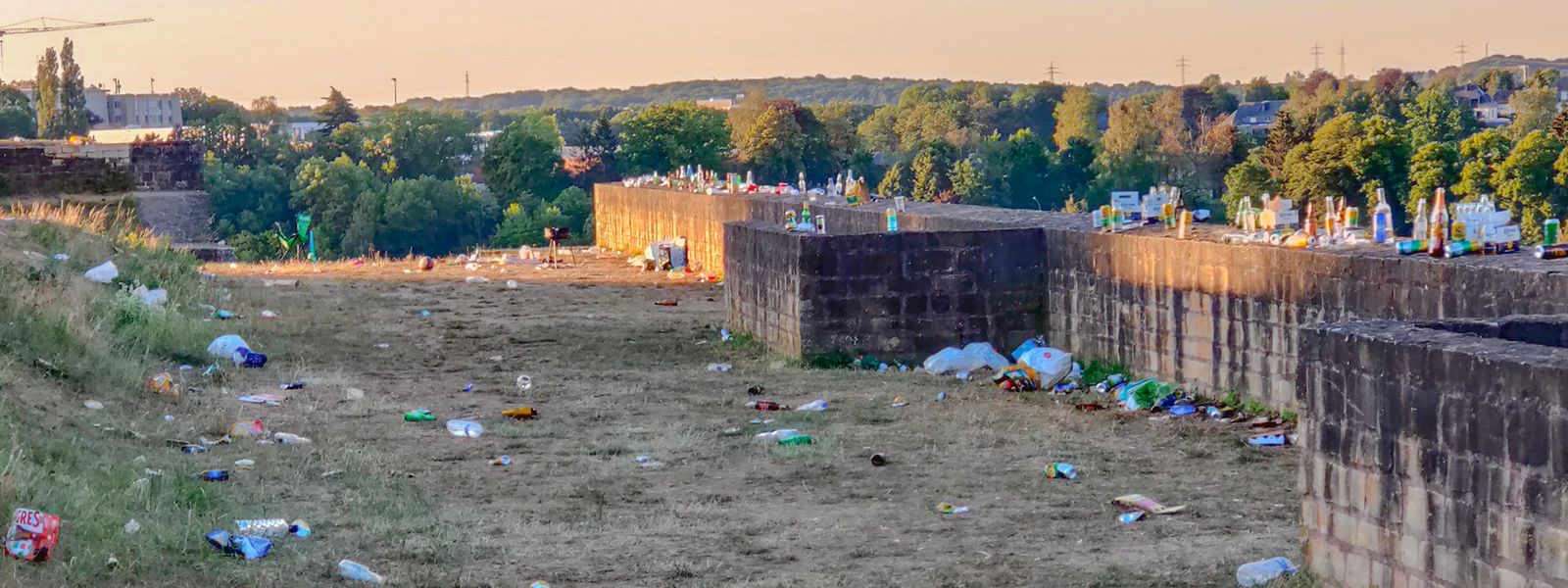 Auch bereits im vergangenen Jahr kam es zu unerlaubten Partys im Park Dräi Eechelen.