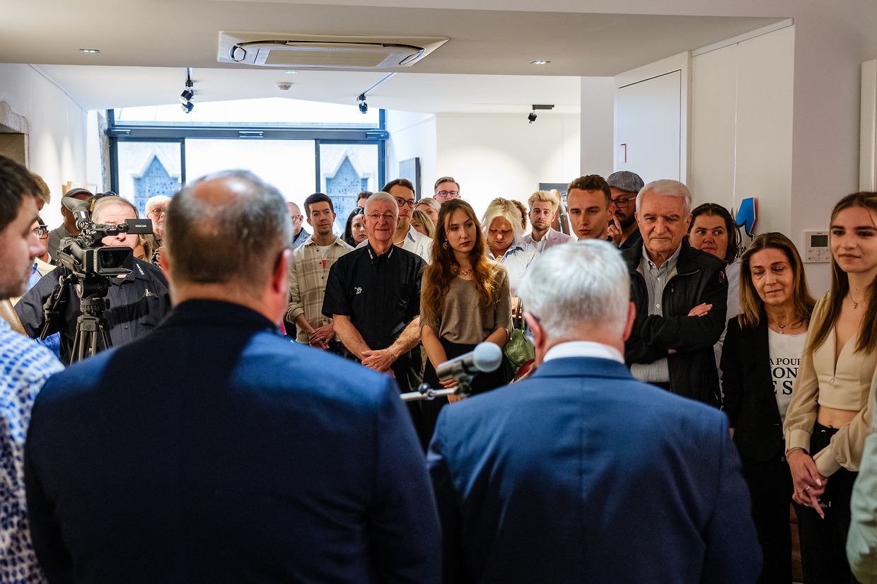 Réception Laura Thorn, ESC, Schifflange, Schëfflenger Konschthaus, 04.06.24, Foto: Laurent Sturm