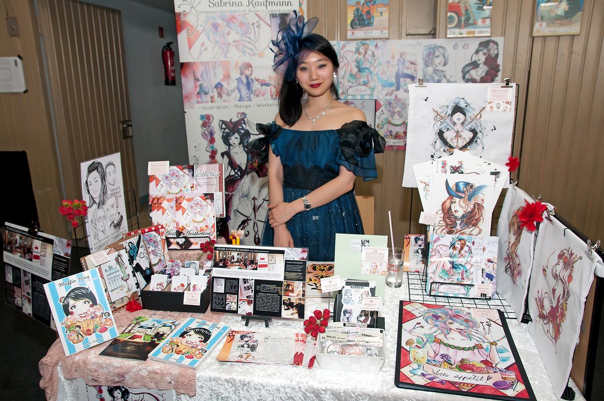 Künstlerin Sabrina Kaufmann gab den Besuchern eine Kostprobe ihres Könnens zum Besten. 