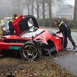 proscribed;  Ferrari Enzo crashes in Baarn.  From 11:15 a.m. the event will be reported at Amsterdamsestraatweg N221 in Baarn.  The Enzo Ferrari was coming from the Oranjeboom traffic lights and towards the A1.  As a result, there is a lot of speed, when the driver of the Ferrari is 20-30 meters from him, colliding slowly, there are two big explosions and the road has stopped.  The payer, a fitter from automobielbedrijf Kroymans in Hilversum, has come up right for the ambulance staff with the schrik vrij te zijn.  Van de Ferrari was said to be right behind, complete with the other hand, and spoke about the vandaan car.  Het koste de berger de nodige moeite om de auto “netjes' te mountains.  Van dit model zijn he wereldwijd only 500 copies made.  More about politics at Kroymans Hilversum