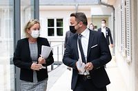 Politik, Pressekonferenz, Xavier Bettel und Paulette Lenert, Foto: Chris Karaba/Luxemburger Wort