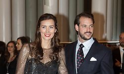 9.1. Luxemburg-Kirchberg / 95ster Geburtstag von Grossherzog Jean / Empfang Gäste vor dem Konzert in der Philharmonie auf Kirchberg / Prinz Felix und sein Gattin Pinzessin Claire Foto:Guy Jallay