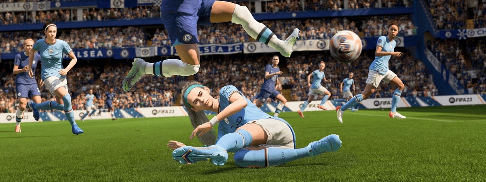 Ran ans Leder: In FIFA 23 bekommen diesmal die Damen einen umfangreicheren Auftritt.