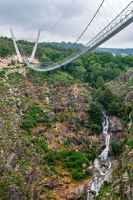 Maior ponte pedonal suspensa do mundo quase concluída em ...