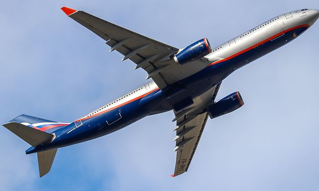 An Aeroflot plane takes off from Heathrow Airport in 2021. The Russian airline has been banned from entering the UK as of Thursday.