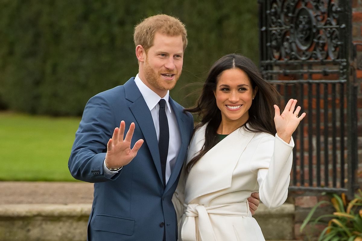 Der britische Prinz Harry und die US-amerikanische Schauspielerin Meghan Markle nach Bekanntgabe ihrer Verlobung. 
