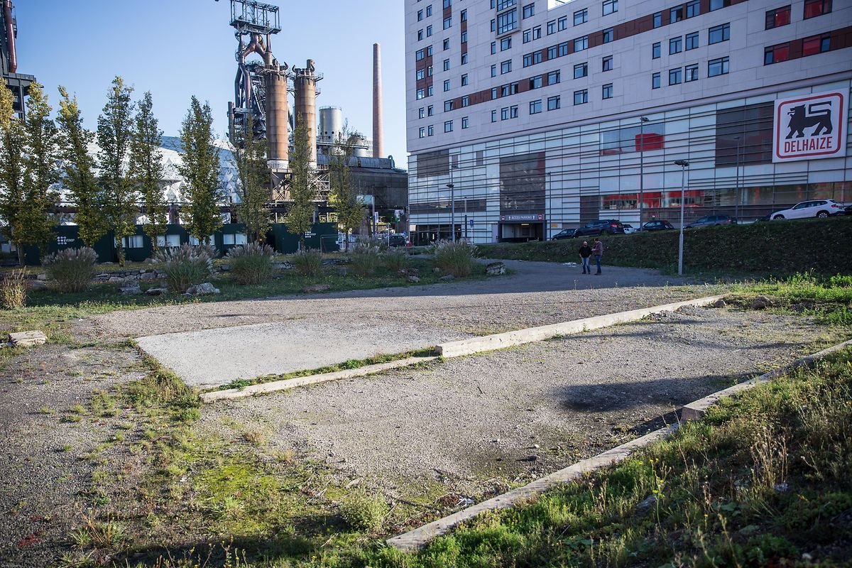 Das Projekt entsteht vor der neuen Universitätsbilbliothek, zwischen Belval Plaza und dem RBC-Gebäude.