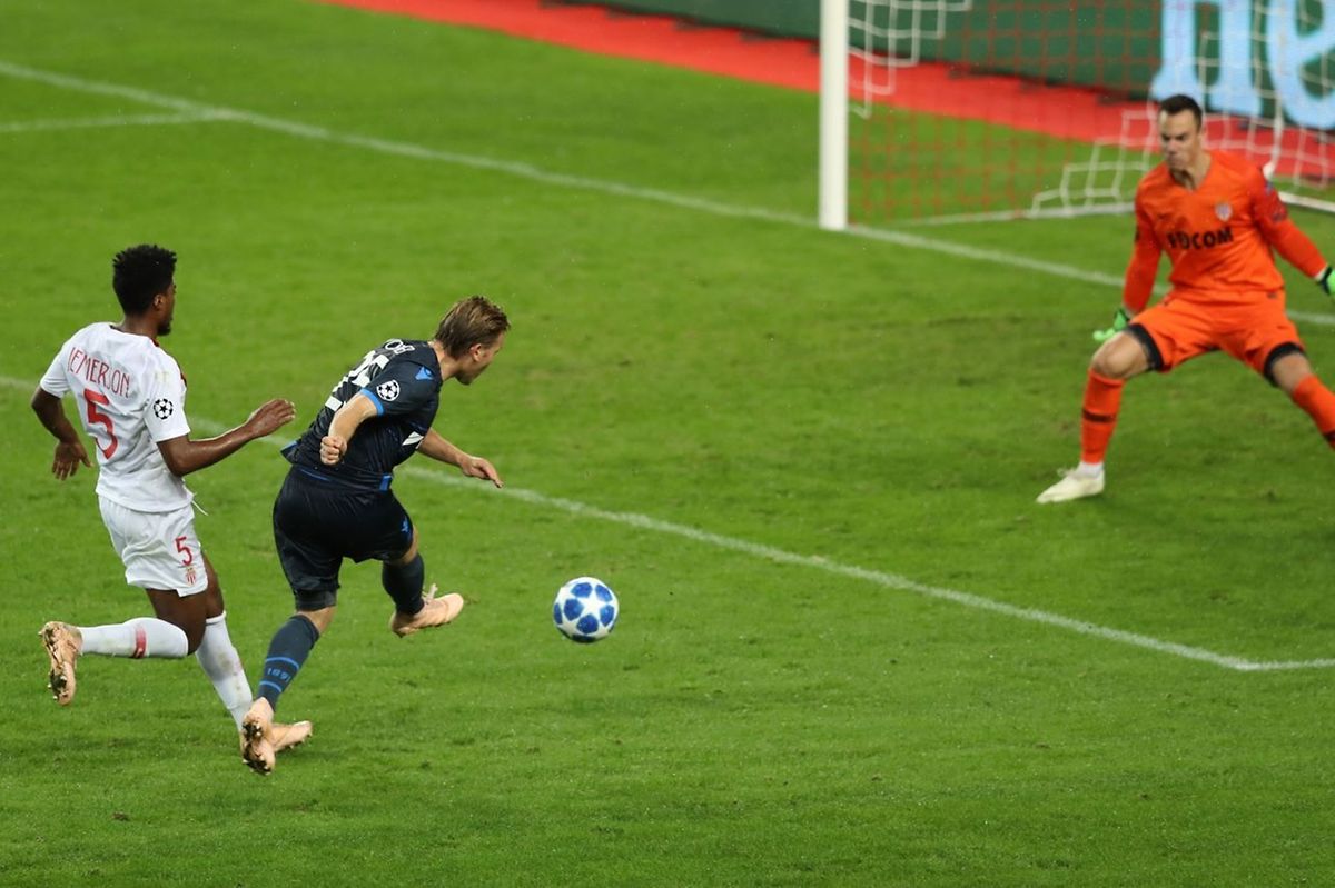 Ruud Vormer a inscrit le dernier but brugeois à Monaco.