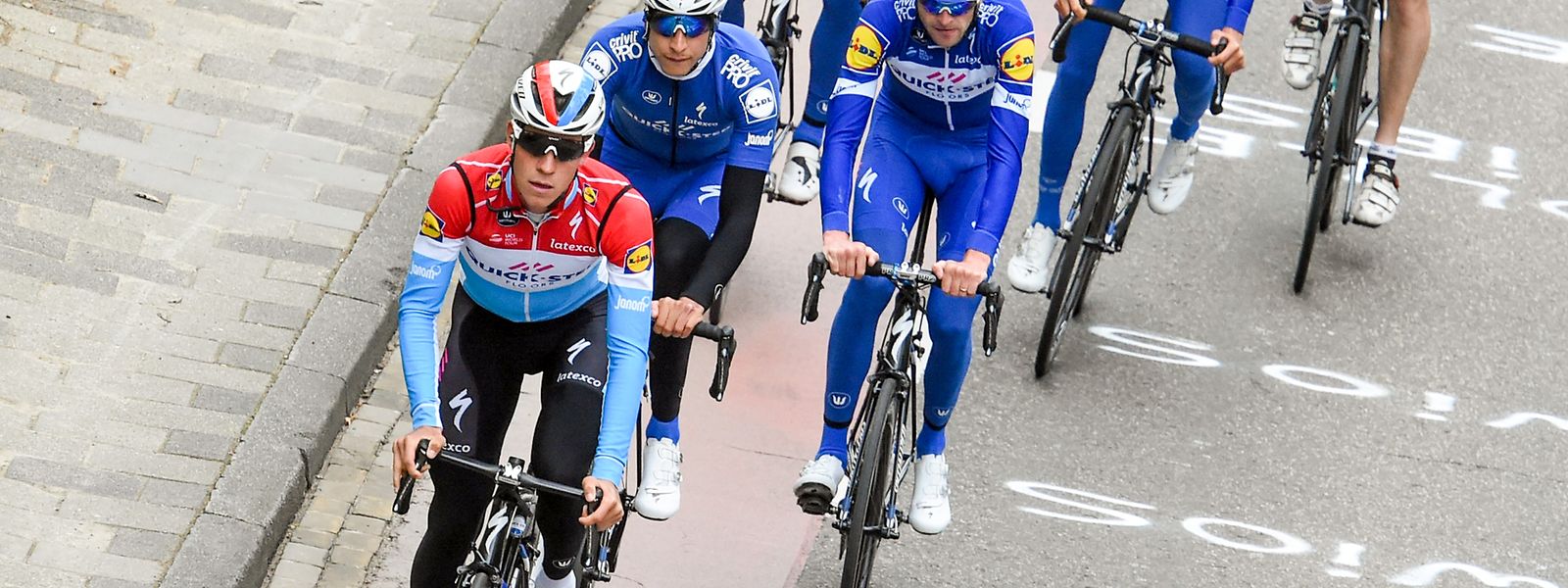 Bob Jungels erkundete am Freitag mit seinen Teamkollegen die letzten Kilometer des Amstel Gold Race.